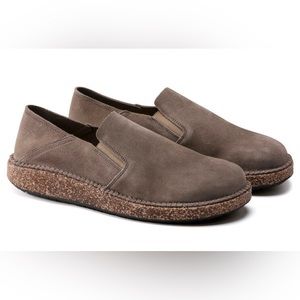 Birkenstock Callan suede leather: size 12, Gray Taupe
